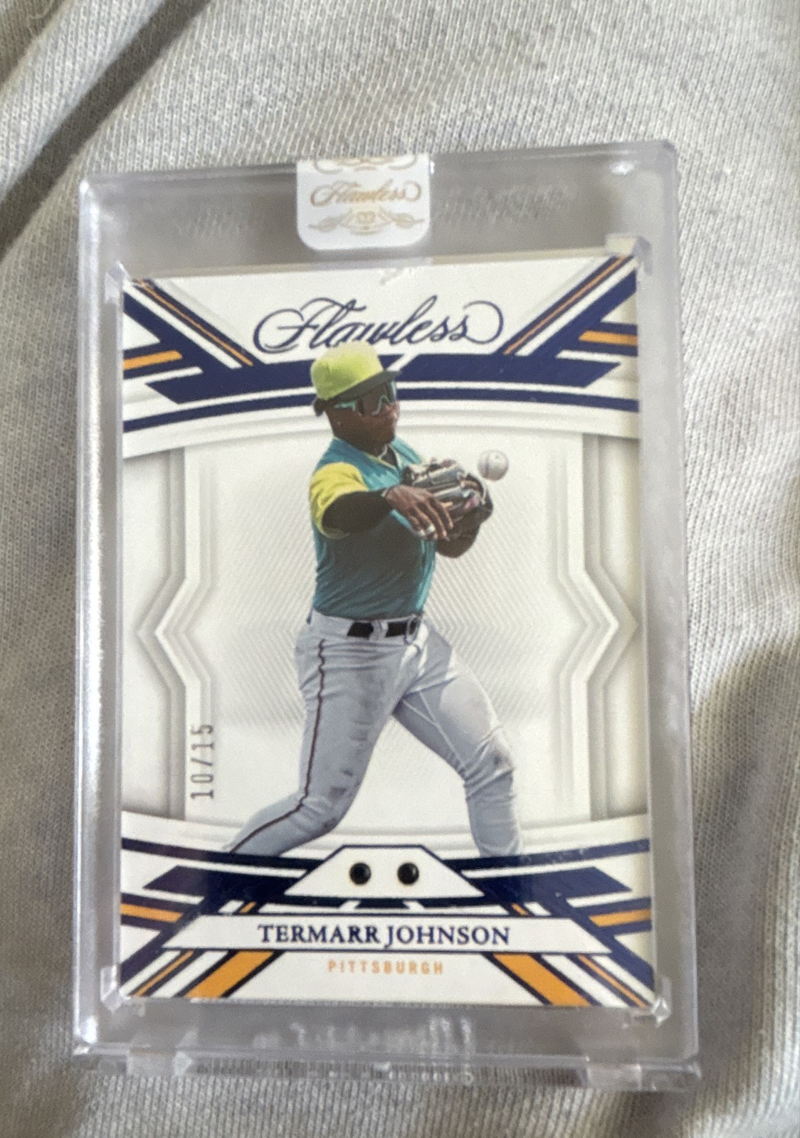 2023 Panini Flawless - Termarr Johnson #14 Sapphire Dual Gems /15 (RC) Sealed
