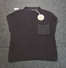 ANRABESS Mens Black Solid Knit Sleeveless Cre...