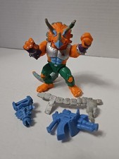 Vintage 1990 TMNT TRICERATON 100% COMPLETE Teenage Mutant Ninja Turtles