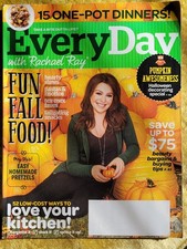 EVERY DAY WITH RACHAEL RAY MAGAZINE, HALLOWEEN ISSUE, OCT. 2014, GREAT ISSUE!