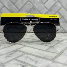 NWT Foster Grant Sunglasses Polarized FG MP 20 12 710 Aviator 100 UVA-UVB