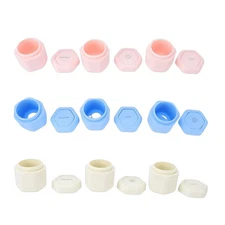 3-Pack 40ml Magnetic Travel Capsules - Stackable Leak-Proof Jars