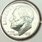1955 Roosevelt Silver Dime Frosted PROOF Free Shipping!