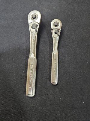 #ad Vtg Craftsman Ratchet Lot 3 8 T3X 44811 and 1 4 K4X 44807 $37.50