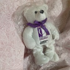 Relay For Life 2001 Coraggio Plush Bear With Tags American Cancer Society White