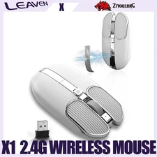 ZIYOULANG X1 2.4G Wireless Mouse, Rechargable&Slim&Silent&5 Adjustable DPI