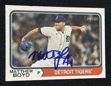 2023 Topps Heritage Signed Matthew Boyd 443 Autographed Auto SP Card Tigers Cubs
