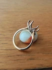 Vintage Cathedral Tulip Setting Flower Basket Set Semi Mount Ring 925 Silver