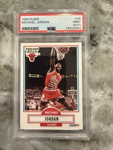 1990-91 Fleer - Michael Jordan #26 (ST) PSA Graded 9