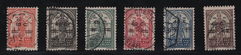 Portugal - 1933 Nuno Alvares Pereira Surcharged - Complete Set - Used
