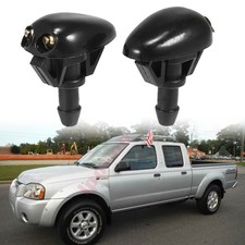 2PCS Cappuccio Lavavetri Tergicristallo Ugello Spruzzatore Braccio Jet per Nissan Frontier D22