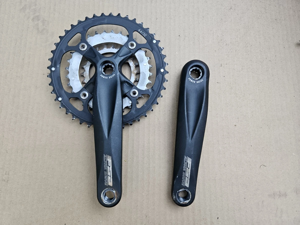 FSA Bicycle Cranksets with Triple Chainrings 175 mm Crankarm for