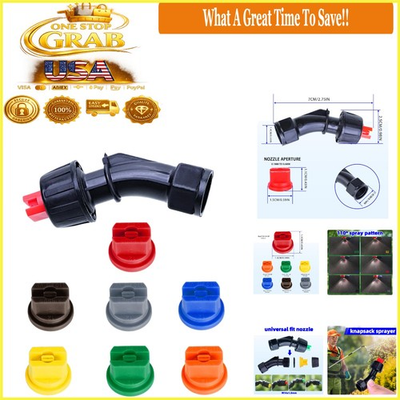 #ad 7PCS Flat Fan Spray Nozzles 110° for Garden Pump amp; Backpack Sprayers $12.95