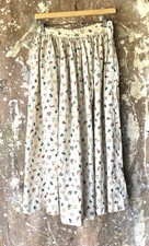 Vintage 1950 s Western Novelty Print Hoop Swing Skirt 26 W