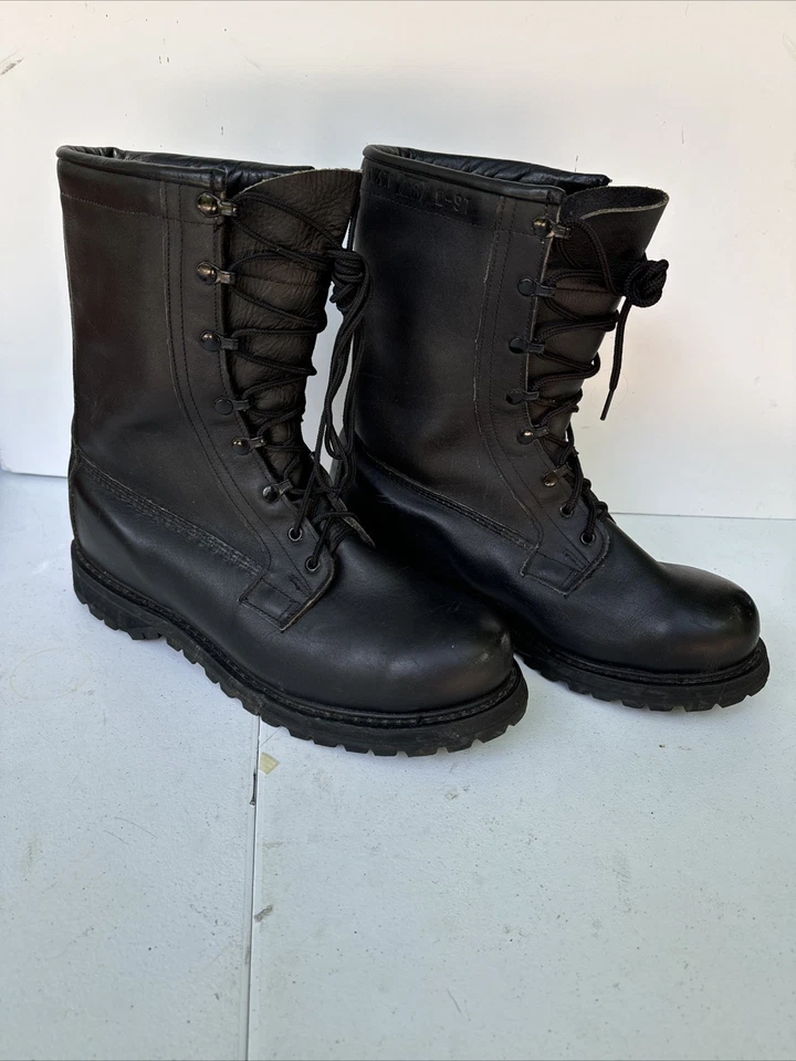 Botas Vibram Military NS 2-97 de cuero de combate aisladas negras para hombre 11,5 de ancho Foto 2 de 4