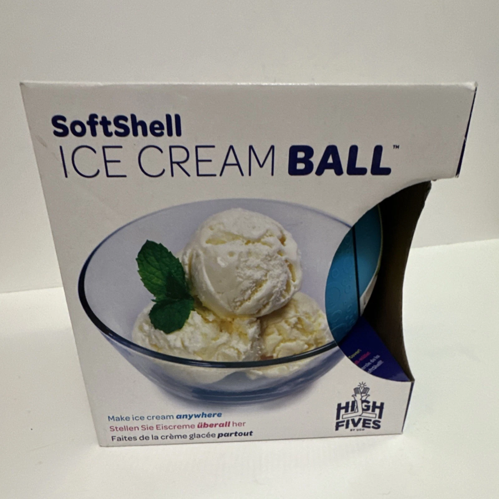 High Five SoftShell Ice Cream Ball Hand-Crank Maker 0.5L Portable Manual