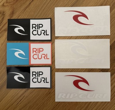 Lot of Rip Curl Stickers - Die cut window Decal Surf Surfboard Surfing Beach
