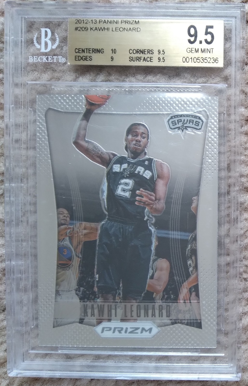 2012 Panini Prizm #209 Kawhi Leonard RC BGS 9.5 San Antonio Spurs