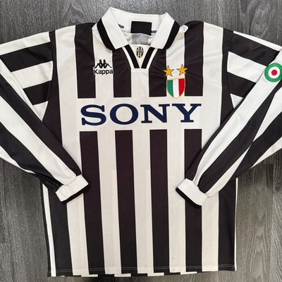 Original Kappa Juventus 1995/1996 Long Sleeve Home Shirt Mens Large L