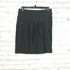 Express Design Studio Skirt Womens 2 Gray Pockets Lined Pleated Front Stretch