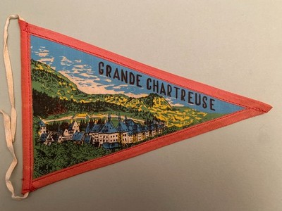 Wimpel LA GRANDE CHARTREUSE Isère France - aus Baumwolle - Andenken Wimpel