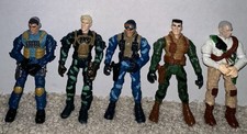 Lot Of 5 Vintage2003 Various Lanard The Corps 4" Military Action Figures