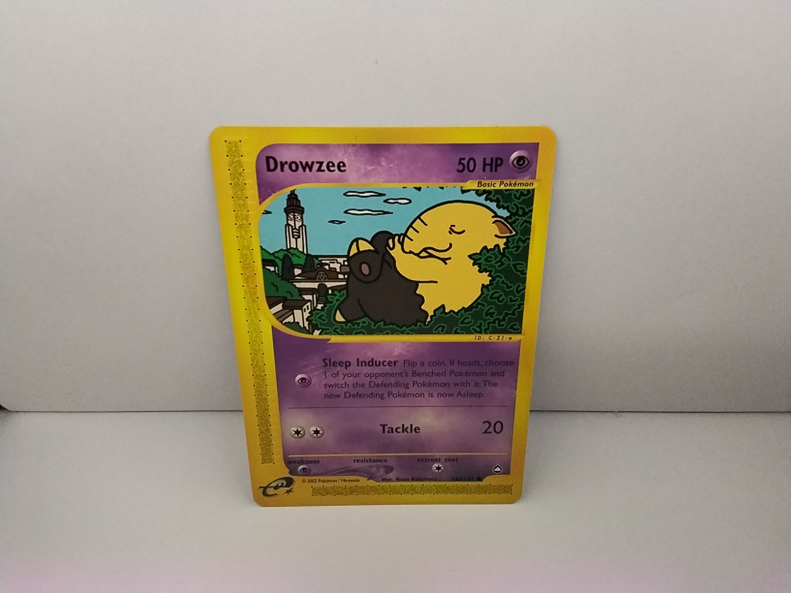 Drowzee - Aquapolis 74a/147 2002 - E Reader - Pokémon TCG - WOTC - NM