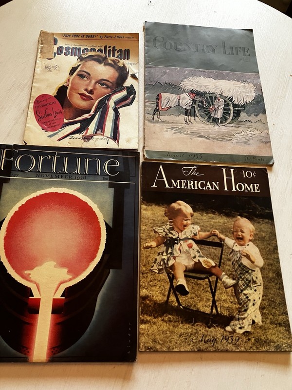 4 Vintage Magazines From The 1930’s