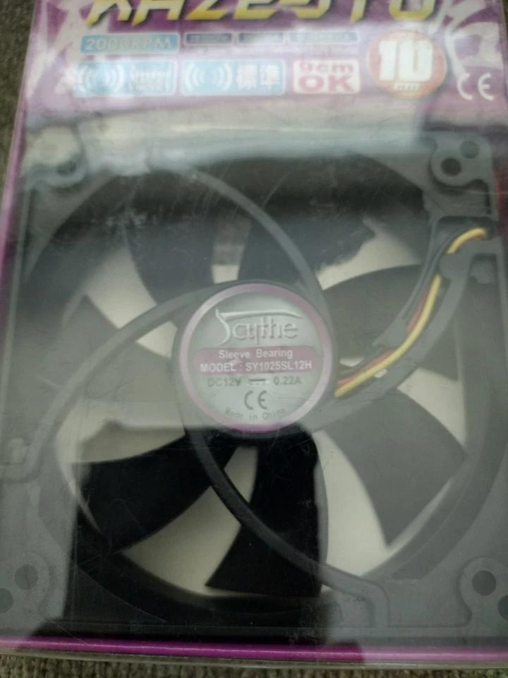 Ventilador Scythe Kaze-Jyu SY1025SL12SH, 2000 rpm - 10 cm Foto 4 de 4