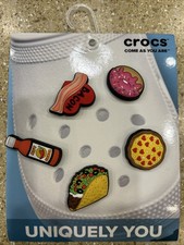 Crocs Jibbitz Shoes Charms Trendy Food Pack NWT Set of 5