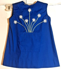 Vintage 70s Handmade Girls Flower Sundress Girls Toddler size 3-4