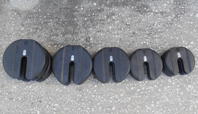 SET OF 20 SET bowflex selecttech 552 SERIES 2.  4 COUNT OF EACH WEIGHT.