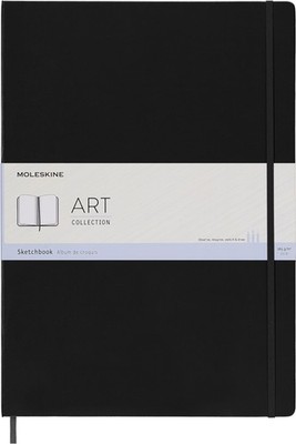 Moleskine Art Sketchbook Hard Cover A3 11.75 X 16.5 Plain/Blank Black 96 Pages