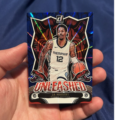 Panini 2024-25 Donruss Unleashed Blue /49 Ja Morant #5 Memphis Grizzlies