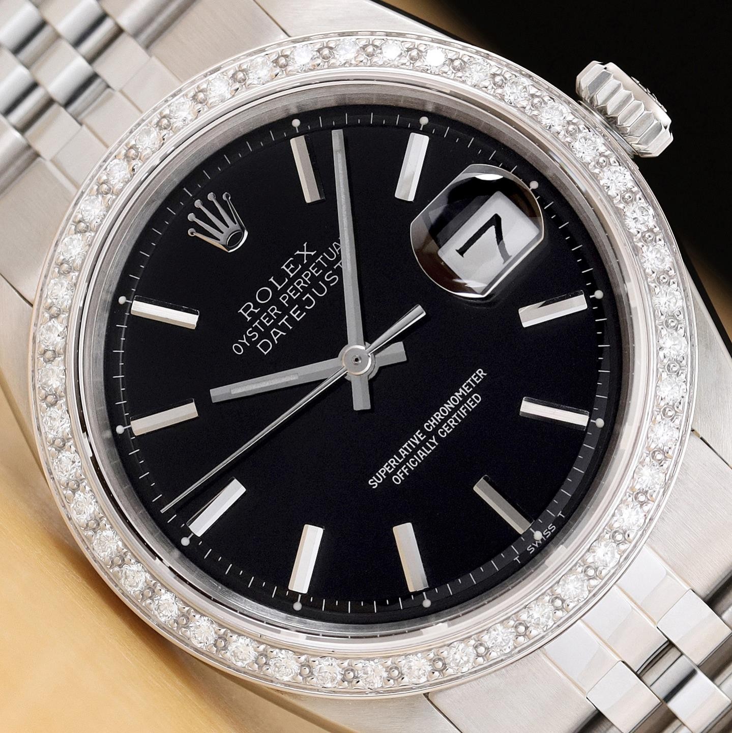 ROLEX DATEJUST 1601 18K GOLD STEEL