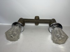 Vintage UNION USA Brass Bridge Faucet 8 Spread Sink Faucet w/ Handles