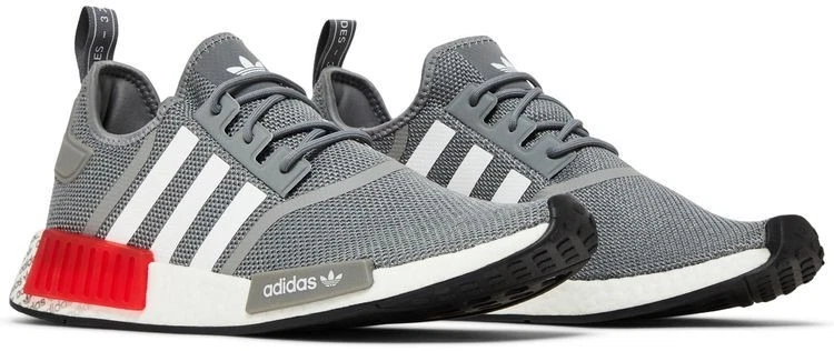 adidas gazelle silver green womens Tênis Adidas NMD R1 Branco/Vermelho/Azul – NewSkull main image 0