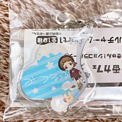 Anstar Acrylic Charm Square Can Badge Taman Mitsuru Character Keychain
