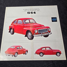 Vintage 1964 Volvo 544 PV544 Original Sales Brochure Folder Specs Dealer Stamped