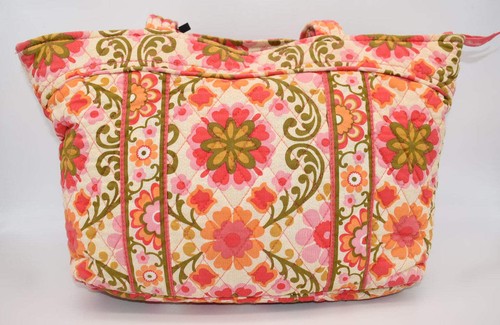Vera Bradley Large Mandy Tote Bag in "Folkloric" Pattern - Picture 3 of 14