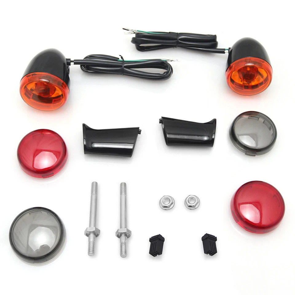 Rear Turn Signal flasher Lights For Harley Davidson Sportster 883 1200 1992-up - Image 3 of 4