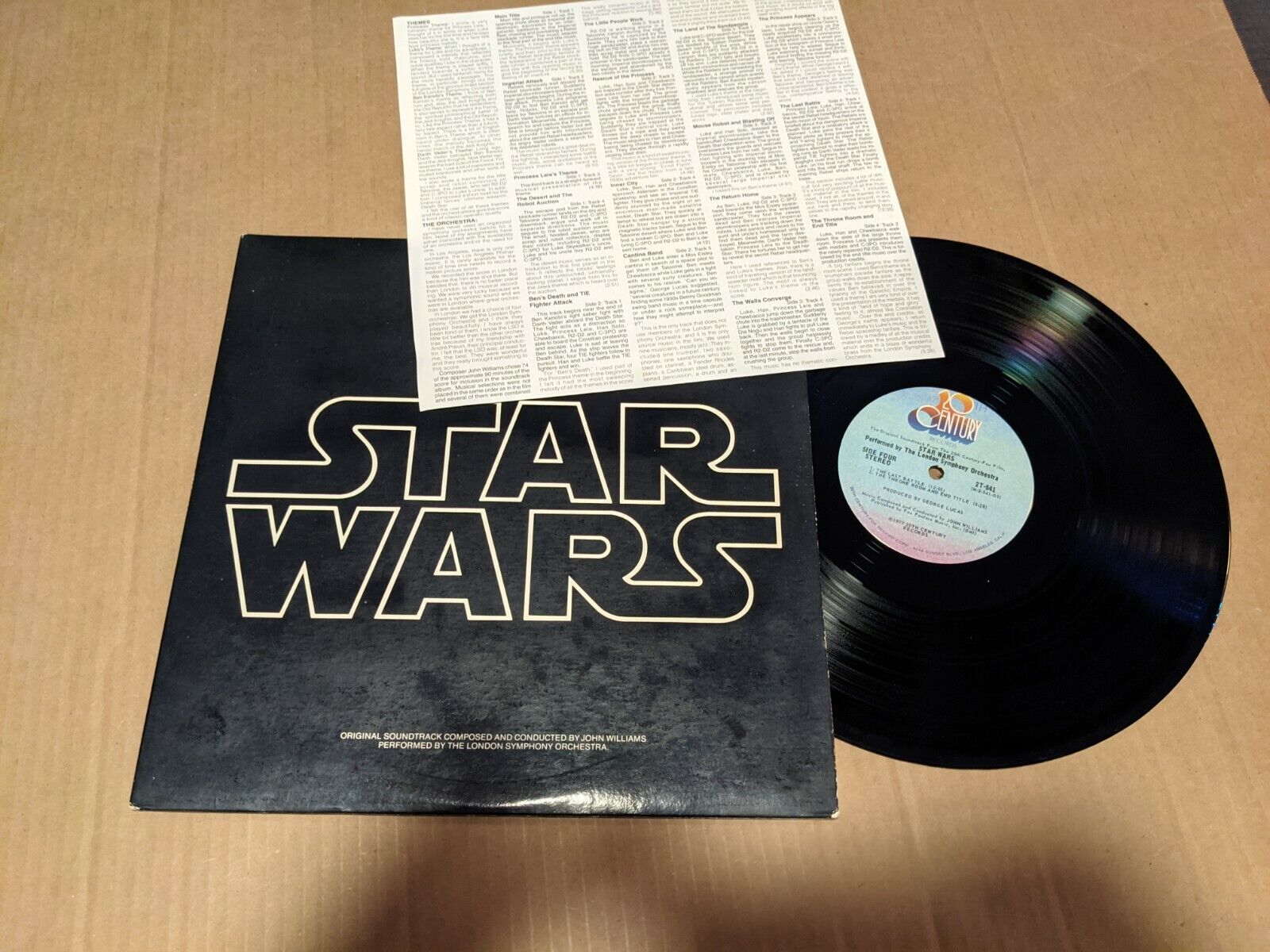 stempel Ewell nogle få Star Wars Record lp original vinyl album w/insert 2lps | eBay