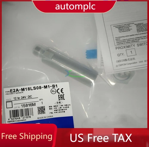 1PC Omron E2A-M18LS08-M1-B1 E2AM18LS08M1B1 Proximity Switch New  US Free TAX