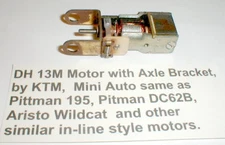 Slot Car In Line Motor with Rear Axle Bracket KTM 5 Pole Armature DH 13M NOS/Box