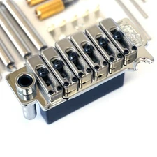 Wilkinson Stratocaster Strat Tremolo Bridge WVS50IIK Full Block Kit - Chrome