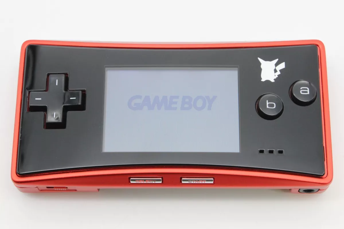 Nintendo Gameboy Micro Console Pokemon Center Limited Black Red