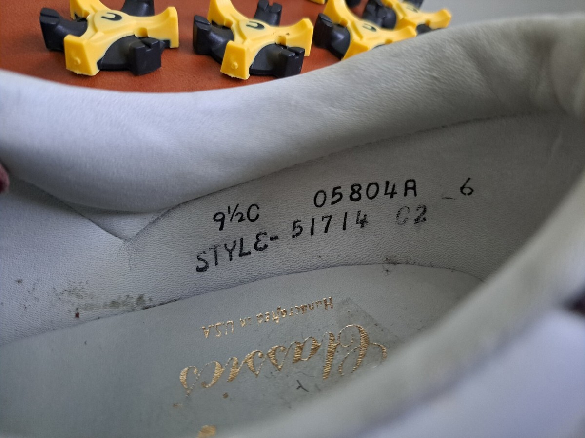 NEW Vintage Footjoy Classics Mens Golf Shoes 51714 WH/BURGUNDY 9.5