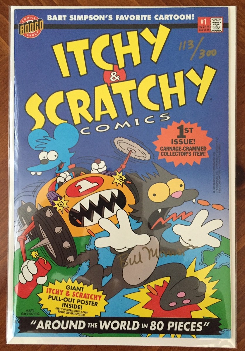 Itchy & Scratchy Comics #1 - S&N Continental COA - Simpsons - Only