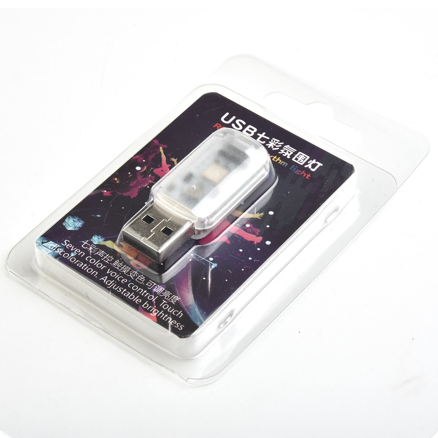 Mini LED USB Car Interior Mood Light Neon Atmosphere Ambient Lamp Bulb Parts 5V