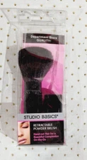 Studio Basics RETRACTABLE POWDER BRUSH Hand Cut Natural Hair Even Application!!!